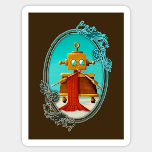 Knitting Robot Sticker